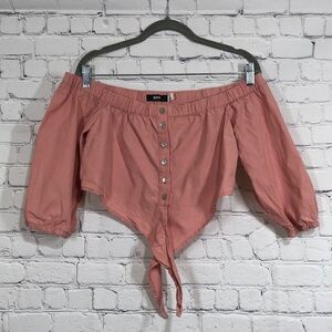 BDG top crop old rose